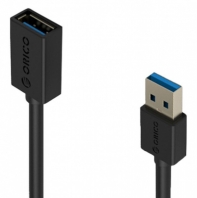 купить Кабель USB ORICO CER3-15-V1-BK <USB3.0(AM-AF), 1.5М - кабель, BLACK> в Алматы фото 1