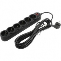 купить Сетевой фильтр SVEN SF-06L 5,0 м (6 sockets), черный  в Алматы фото 2