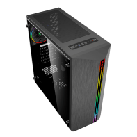 купить Корпус ПК без БП GameMax Shine G517 <ATX, 1x120mm RGB, USB 2.0х2, USB3.0х1, HD Audio, 458х206х456mm> в Алматы фото 3