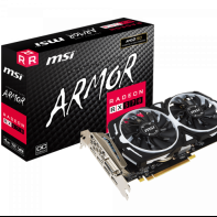 купить Видеокарта MSI Radeon RX 570, 4GB GDDR5 256-bit 1xDVI 1xHDMI 3xDP RX 570 ARMOR 4G OC в Алматы фото 1