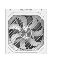купить Блок питания Montech 1200W, TITAN PLA 1200W, Full Modular, 80+ PLATINUM, КПД 90%, Fan 135mm, Белый в Алматы фото 2