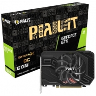 купить Видеокарта, PALIT, GTX1660Ti STORMX OC 6G (4710636270468), NE6166TS18J9-161F, GDDR6, 192bit, DP, HDMI, DVI, Цветная коробка в Алматы фото 1