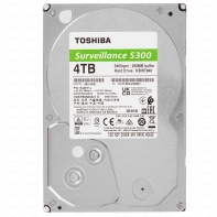 купить Жесткий диск для Видеонаблюдения HDD  4Tb TOSHIBA S300 Surveillance 5400rpm SATA3 3,5" HDWT840UZSVA в Алматы фото 1