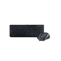 купить Комплект Клавиатура   Мышь, Delux, DLD-6220OUB, Оптическая Мышь, USB, 1000-3200DPI, Длина кабеля 1,6 метра, Кол-во стандартных клавиш 104, Анг/Рус/Каз, Чёрный в Алматы фото 1
