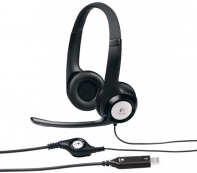 купить Гарнитура Logitech H390 (USB, элементы управления на кабеле, кабель 2.33м) в Алматы фото 3