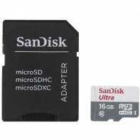 купить Универсальная Карта Памяти для Смартфона SANDISK Ultra Android microSDHC + SD Adapter 16Gb  в Алматы фото 1