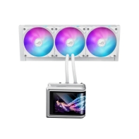 Купить Водяное охлаждение CPU Asus ROG RYUO IV SLC 360 ARGB WHT, 3x120mm, AMOLED-display, Black Алматы