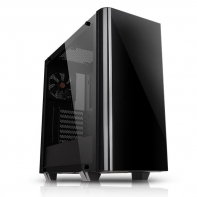 купить Компьютерный корпус, Thermaltake, View 21 TG, CA-1I3-00M1WN-00, ATX/Micro ATX, USB2*3.0, HD-Audio Mic, Контроллер , Кулер 12см, Кулер 12см LED, Без Б/П, Чёрный в Алматы фото 2