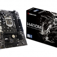 купить Материнская плата S-1200 Biostar H410MHG <mATX, 2xDDR4, VGA, DVI, HDMI, COM, M2, USB2.0*8, USB3.2*4> в Алматы фото 1