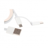 купить Интерфейсный кабель, Xiaomi, Micro USB and Type-C SJV4083TY 30cm, Белый в Алматы фото 2