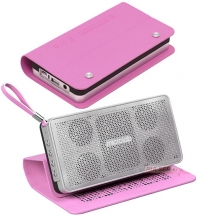 купить Колонки, MicroLab,  D23 Pink, Bluetooth 4.0, 8Вт (2*4Вт), 75Дб, Литий-ионная батарея,2000 мА*ч, Micro-USB  (для зарядки), Розовый в Алматы фото 2