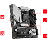 купить Материнская плата MSI MAG B560M MORTAR LGA1200 B560 4xDDR4 6xSATA3 2xM.2 HDMI DP mATX в Алматы фото 2