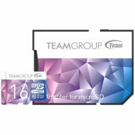 купить Карта памяти Team Group Color Card II MicroSDHC/SDXC 16GB U3 TCIIUSDH16GU349, 90MB/sec; Write: 45MB/sec + SD Adapter в Алматы фото 1
