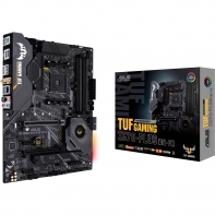 купить Геймерская Материнская плата ASUS TUF GAMING X570-PLUS,  AM4, 4xDDR4(4400MHz), 8xSATA3 Raid, 2xM.2, 2xPCIe4.0x16, 2xPCIe4.0 x1, 1xHDMI 1xDP, 1xPS/2, 7xUSB3.2, WiFi Модуль, ATX в Алматы фото 1