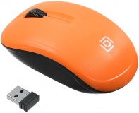 купить Мышь Oklick 525MW оранжевый оптическая (1000dpi) беспроводная USB (2but) в Алматы фото 2