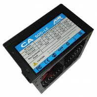 купить Блок Питания AiR-Cool 500W 230V 20+4P PATA+SATA+FDD FAN 12cm CA500-LE NMD Черный + кабель питания в Алматы фото 1