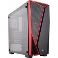 купить Компьютерный корпус Corsair Carbide Series SPEC 04 Tempered Glass ATX/Micro-ATX/Mini-ITX, Черный/красные вставки CC-9011117-WW в Алматы фото 1
