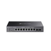 купить Коммутатор PoE+ Smart 2,5GbE 10-портовый Tp-Link SG2210XMP-M2 <JetStream&trade; 8 портов 2,5GbE 802.3af/at (max 30W на порт),  2 10 Гигабитных SFP+ слота, коммутационная матрица 80 Гбит/с, бюджет мощности PoE 160W, интеграция с Omada SDN> в Алматы фото 1