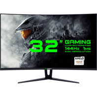 купить Монитор ЖК 32* GameMax GMX32CEWQ <2560 x 1440, LED, 144Hz, 1ms, колонки 3Wx2, изогнутый, hdmi, dvi, displayport, BLACK> в Алматы фото 1