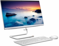 купить IdeaCentre A340-24ICK  23.8** FHD(1920x1080)/Intel Core i3-9100T 3.10GHz Quad/4GB/1TB/GMA HD630/DVD&plusmn;RW/WiFi/BT4.0/CR/KB+MOUSE(USB)/DOS/1Y/WHITE в Алматы фото 3