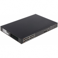 Купить Коммутатор, Dahua, DH-PFS4218-16GT-190, Порты LAN:	• 16 x RJ45 ( 14 PoE (802.3af/at)   2 Hi-PoE / PoE (802.3af/at), 10/100/1000 Base-T ) • 2 x Uplink ( порт SFP - 1000 Base-X ) Алматы