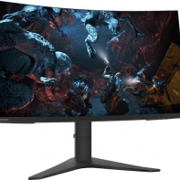 купить Монитор Lenovo G32qc-10 31.5** 16:9 2560х1440(WQHD) VA 144Hz, nonGLARE, 350cd/m2, H178&deg;/V178&deg;, 3000:1, 16.7M, 1ms, HDMI, DP, Tilt, 3Y, Black в Алматы фото 1