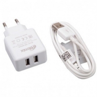 купить Зарядное устройство сетевое Ritmix RM-2095AC белый 2 USB в Алматы фото 1