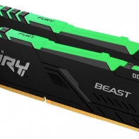 купить Комплект модулей памяти Kingston FURY Beast KF430C16BBK2/64 DDR4 64GB (Kit 2x32GB) 3000MHz в Алматы фото 1