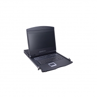 купить KVM консоль, SHIP, AS-9116TLS, Стоечная, 16-портовая, 19* экран, Коннекторы CAT5, Чёрный в Алматы фото 1