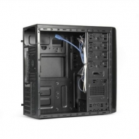 купить Кейс, Aerocool, CS-1101, ATX/Micro ATX, USB 3.0/2*2.0, HD-Audio Mic, Кулер 8cm, Кулер 2*120см, Высота процессорного кулера до 150мм, Толщина 0,4мм, Без Б/П, Чёрный в Алматы фото 2