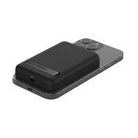купить 5K MAGNETIC WIRELESS POWER BANK + KICK STAND, BLACK в Алматы фото 3