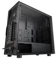 купить Компьютерный корпус, Thermaltake,  Versa J22 TG (CA-1L5-00M1WN-00), ATX/Micro ATX, USB1*3.0, USB2*2.0, HD-Audio, Кулер 12см, Без Б/П, Чёрный в Алматы фото 2