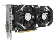 купить Видеокарта 4Gb PCI-E GDDR5 MSI  GTX 1050 Ti 4GT OC 4G HDMI+DP+DVI  2xFAN в Алматы фото 2