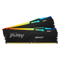 купить ОЗУ Kingston Fury Beast RGB 32Gb (16x2) 5600MHz DDR5 DIMM, CL40, 1.1v,  KF556C40BBAK2-32 в Алматы фото 1