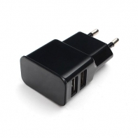 купить Адаптер питания Cablexpert MP3A-PC-12 100/220V - 5V USB 2 порта, 2.1A, черный в Алматы фото 1