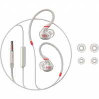 купить TCL In-ear Wired Sport Headset, IPX4, Frequency of response: 10-22K, Sensitivity: 100 dB, Driver Size: 8.6mm, Impedence: 16 Ohm, Acoustic system: closed, Max power input: 20mW, Connectivity type: 3.5mm jack, Color Crimson White в Алматы фото 2