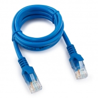 купить Патч-корд UTP Cablexpert PP12-1M/B кат.5e, 1м, литой, многожильный (синий) в Алматы фото 1