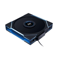 купить Вентилятор для корпуса Lian Li UNI FAN TL WIRELESS LCD 140 REVERSE BLADE Black G99.14RTLLCD1W1B.00 в Алматы фото 1