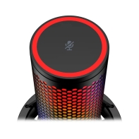 купить Настольный микрофон HyperX 9A273AA QuadCast 2 S на подставке черный в Алматы фото 3