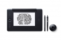 купить Графический планшет, Wacom, Intuos Pro Medium Paper Edition R/N (PTH-660P), Разрешение 5080 lpi, Чувствительность к нажатию 8192, ExpressKeys: 8 клавиш, Размер 338x219x8 мм, Чёрный в Алматы фото 1