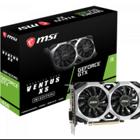 купить Видеокарта MSI GeForce GTX1650, 4GB GDDR5 128-bit 1xDVI 1xHDMI 1xDP GTX 1650 VENTUS XS 4G OC в Алматы фото 1