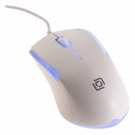 купить Мышь Oklick 245M белый оптическая (1000dpi) USB (3but) в Алматы фото 1