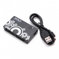 купить Картридер, Deluxe, DCR001BK, All in 1, Поддержка карт SD/MMC/RS-MMC/MiniSD/MicroSD/TF/XD/MS/MSPRO/MSDUO/M2/CF, USB 2.0, Чёрный в Алматы фото 2