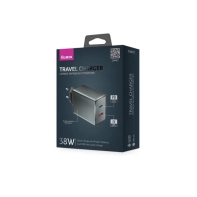 купить Зарядное устройство сетевое Olmio СЗУ 36W USBx2 6A QC3.0 Type-C PD черный в Алматы фото 2