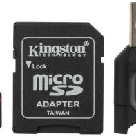 купить Карта памяти MicroSD, Kingston Canvas React Plus, 256GB,MLPMR2/256GB, UHS-II, R285/W165 +USB Adapter в Алматы фото 1