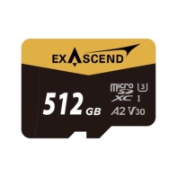 Купить Карта памяти MicroSD Exascend Catalyst, 512Gb, SDXC I, UHS-I (V30), R175/W150 +SD adapter Алматы