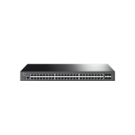 Купить Коммутатор PoE++ управляемый 2.5GbE 52-портовый Tp-Link SG3452XMPP <Omada 8 портов PoE++ (max 90W на порт), 40 портов GbE 802.3af/at (max 30W на порт), 4 слота SFP+ 10 Гбит/с, коммутационная матрица 176Gbps, консольный порт управления, бюджет мощност Алматы