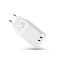 купить Зарядное устройство сетевое Kuulaa KL-CD22W USB+Type-Cx2 QC 65W белый в Алматы фото 1