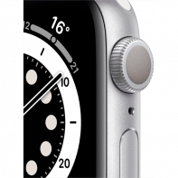 купить Apple Watch Series 6 GPS, 40mm Silver Aluminium Case with White Sport Band - Regular, Model A2291 в Алматы фото 2