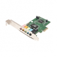 купить Контроллер, Deluxe, DLCe-S51, PCIe Звуковая карта, 5.1, with Perfect 3D Sound Effect (front-out, rear-out, center and LFE, line-in, MIC-in) в Алматы фото 1